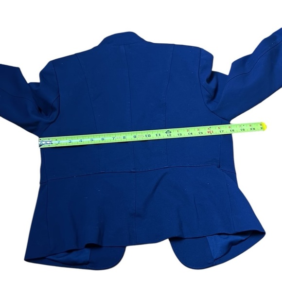 Blazer women 14 P, open front,peplum,button,cropped, steampunk,academia, career - Picture 10 of 12